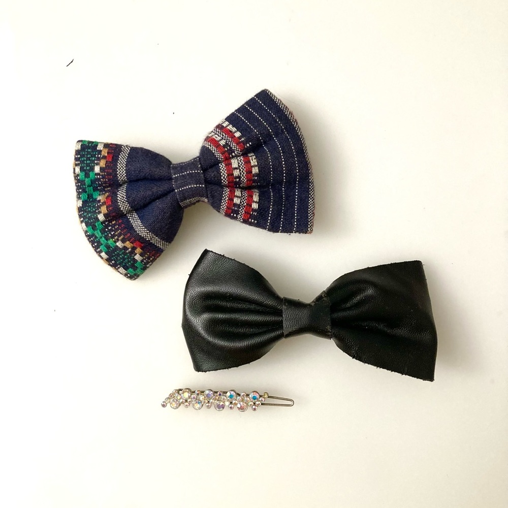 Hair Bow and Pin, accessories set